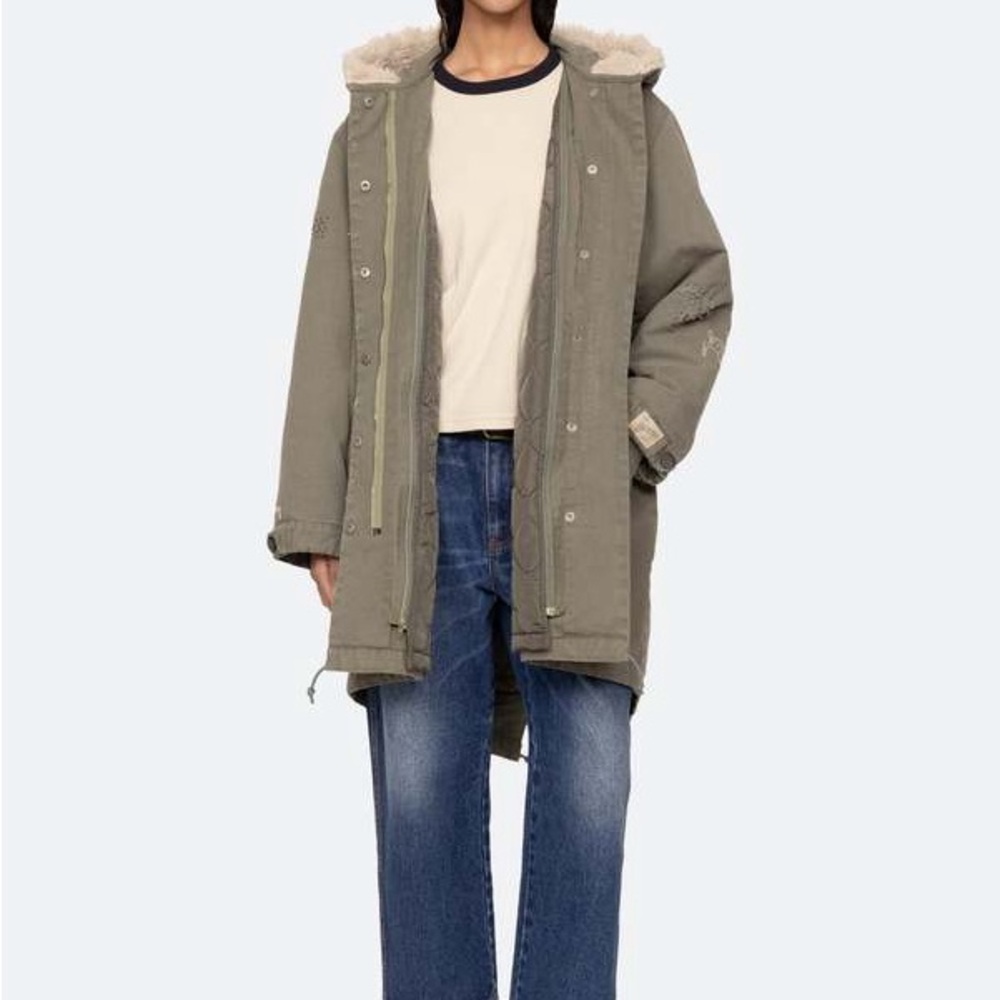 Sea-NY Miles Parka Army Olive Hooded